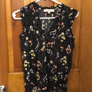 Floral loft tank size xs